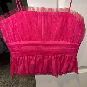 The Vintage Shop Pink Crop Top